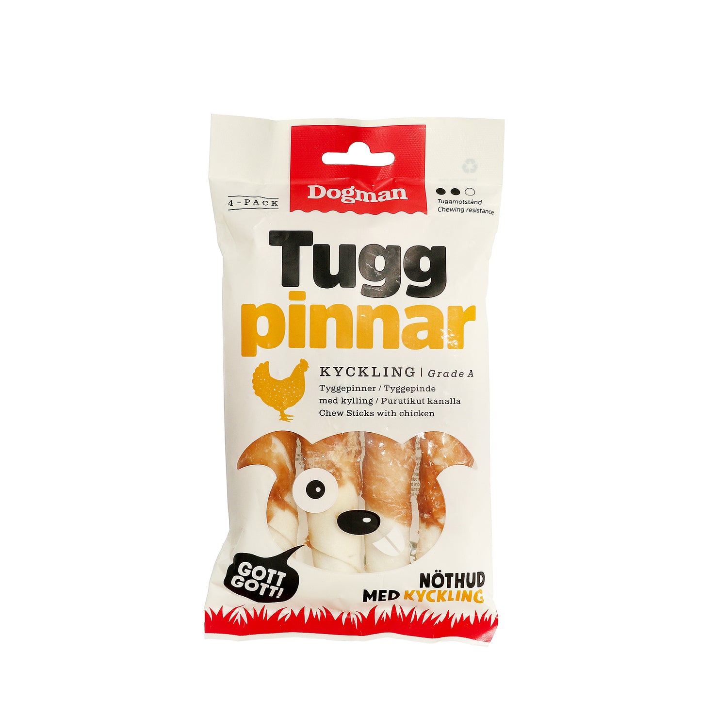 Dogman Tuggpinnar Kyckling 4-pack