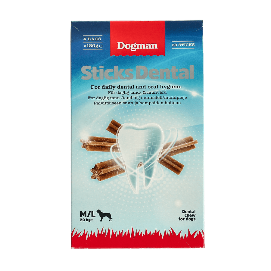 Dogman Sticks Dental Box M/L 28st
