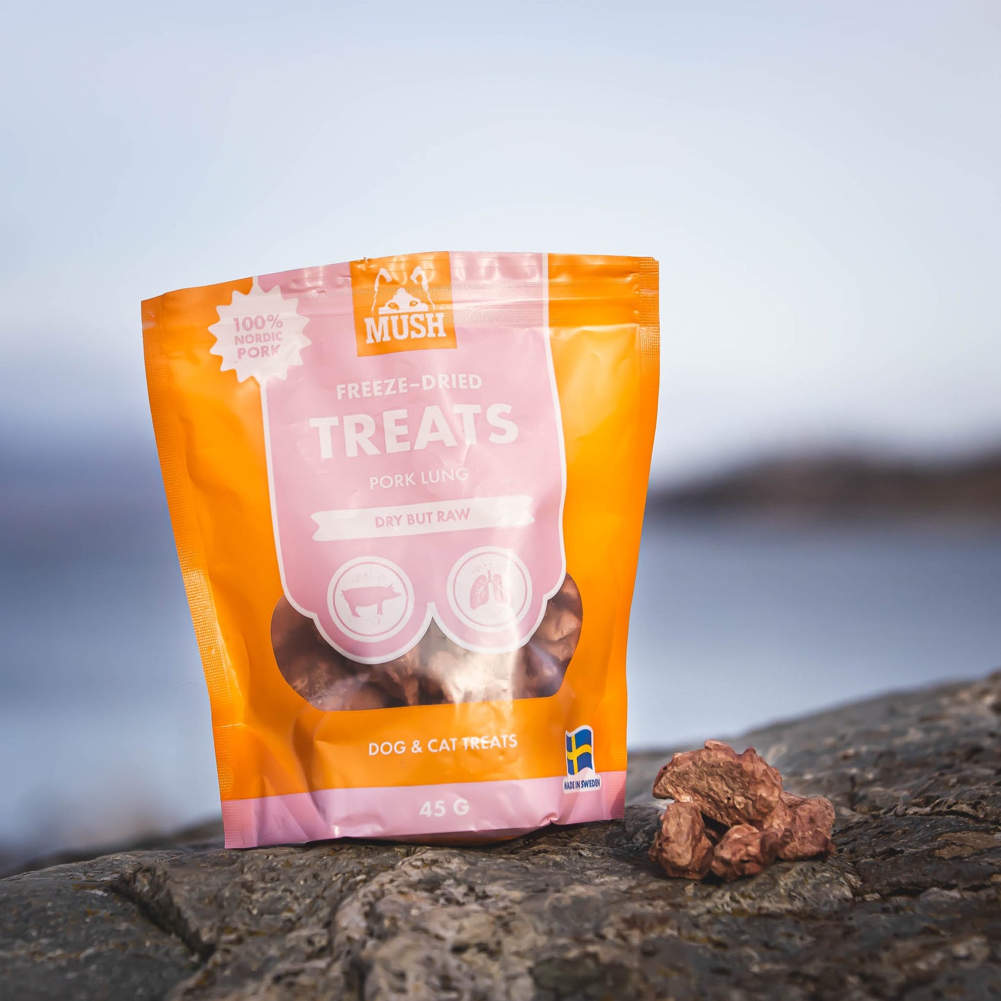 MUSH Treats Frystorkad Gris 55 g