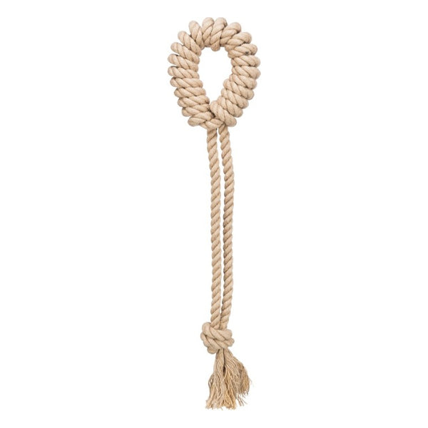 Trixie Rep med ring, hampa/bomull, 50 cm
