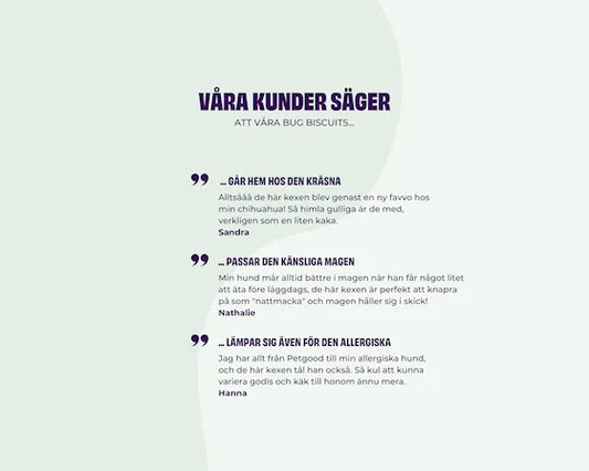 Petgood insektsbaserat hundkex (6x/pack)