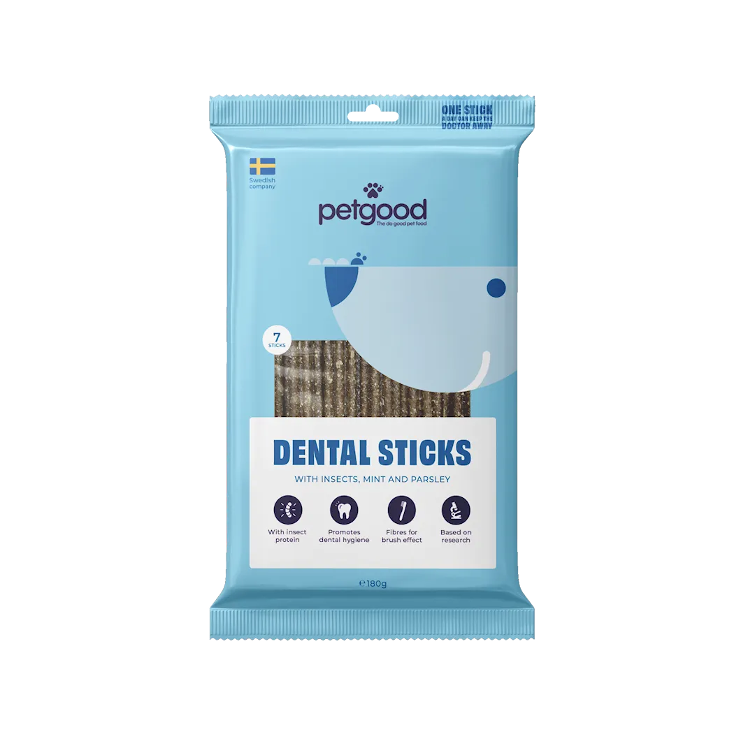 Petgood Dental Sticks med insektsprotein Medium