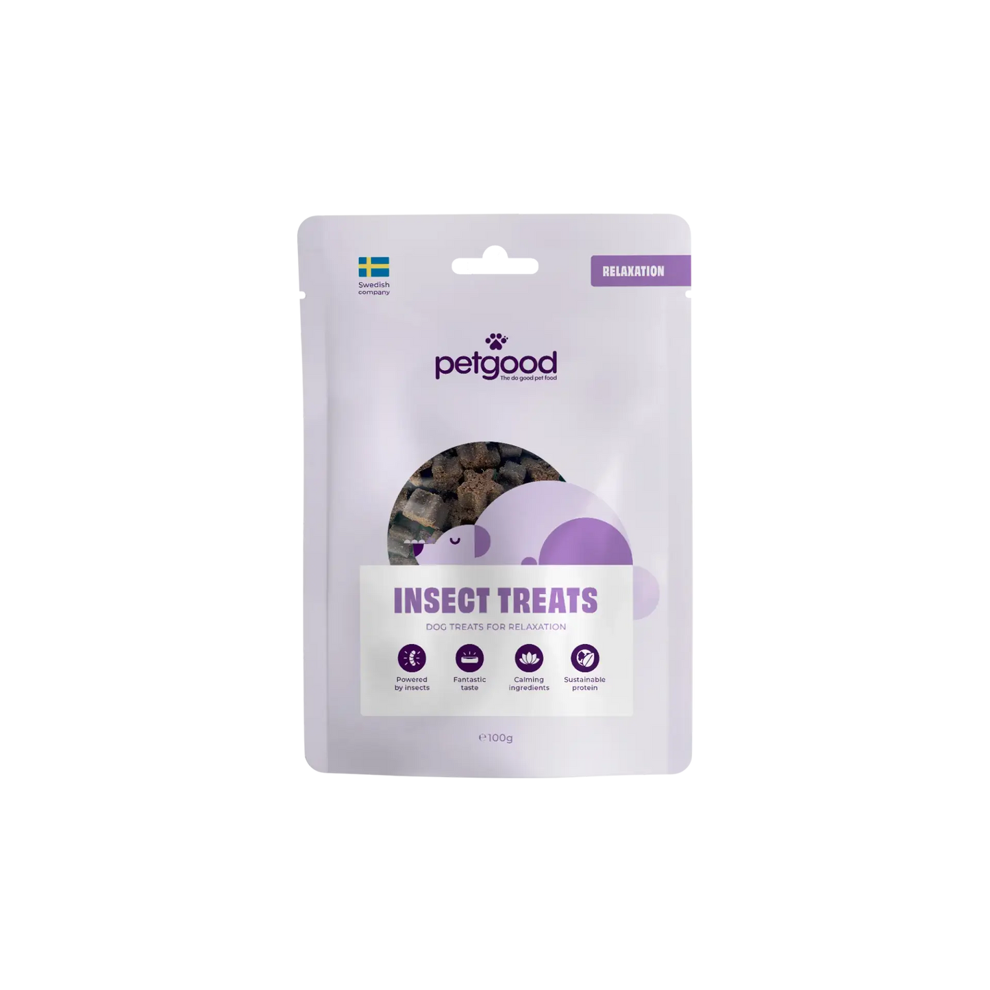 Petgood insektsbaserat varva ner hundgodis 100g