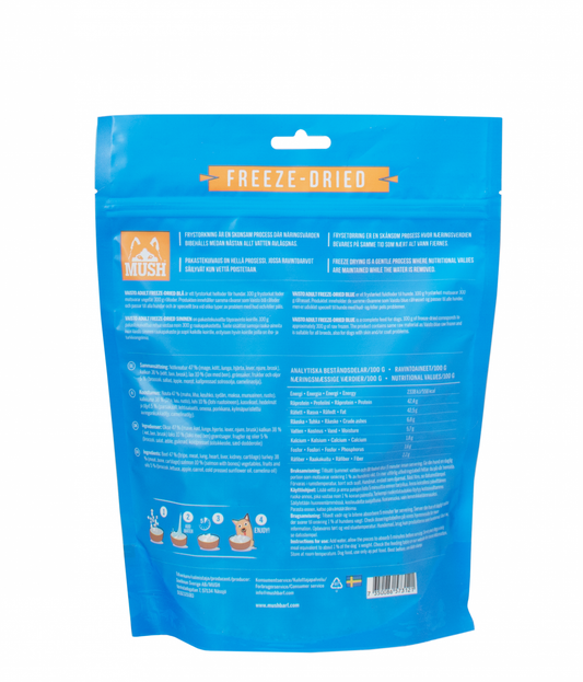 Mush Vaisto Frystorkat Blå 250 g