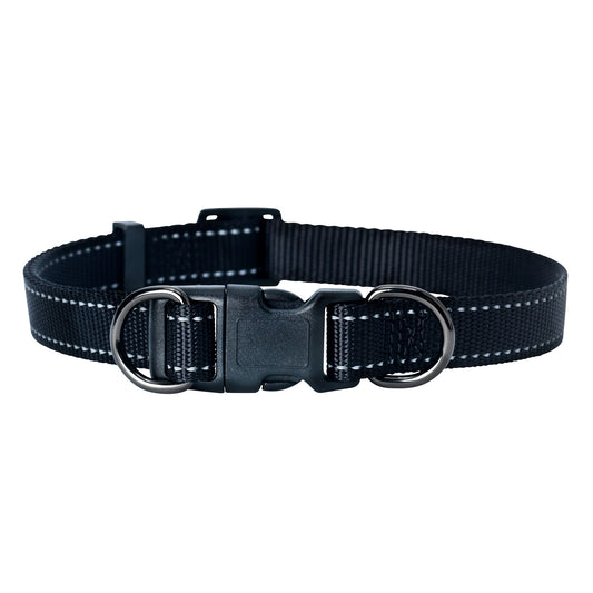 Dogman Justerbart halsband Iris svart