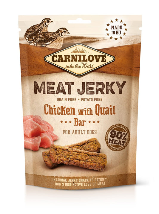 Carnilove Meat Jerky Chicken with Quail Bar 100 g