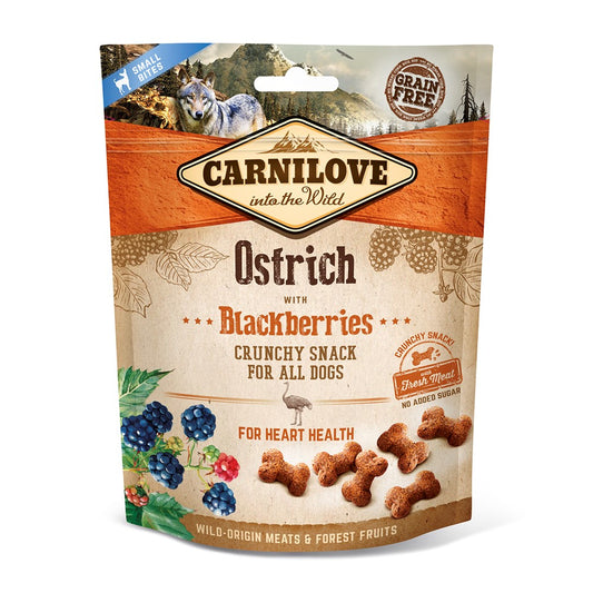 Carnilove Dog Crunchy Snack Ostrich Blackberry 200 g