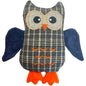 Happypet Uggla i tyg med pip/prassel/plyschdetaljer