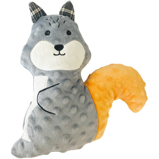 Happypet Plyschekorre med tygöron och pip