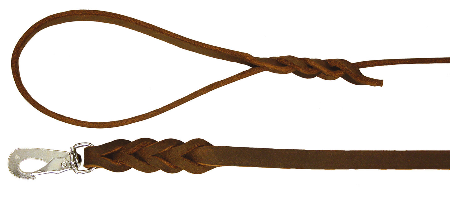Alac Brunt Långt Läderkoppel