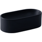 Quapas Keramikskål, oval matt svart 16.5 x 8.5 x 5.5 cm