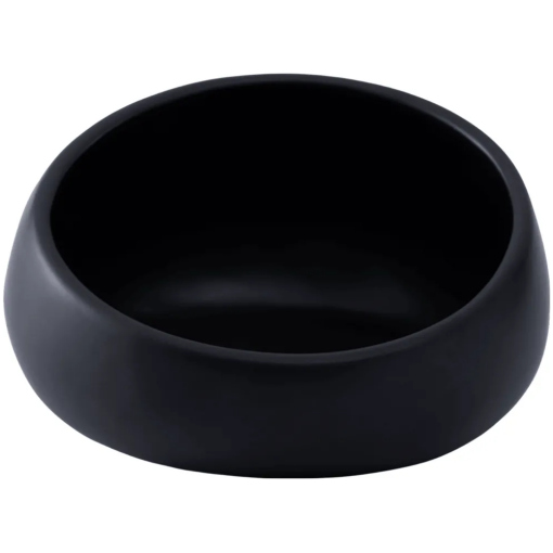 Quapas Keramisk Lutande Matskål Svart