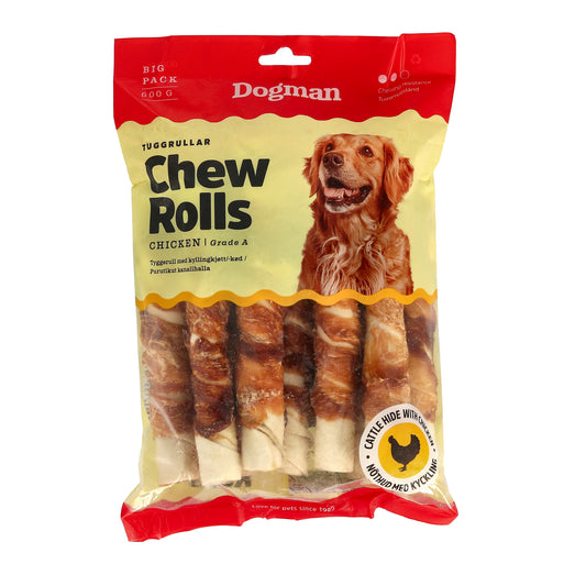 Dogman Chew Rolls Tuggrullar med Kyckling 10p Vit 17,5cm