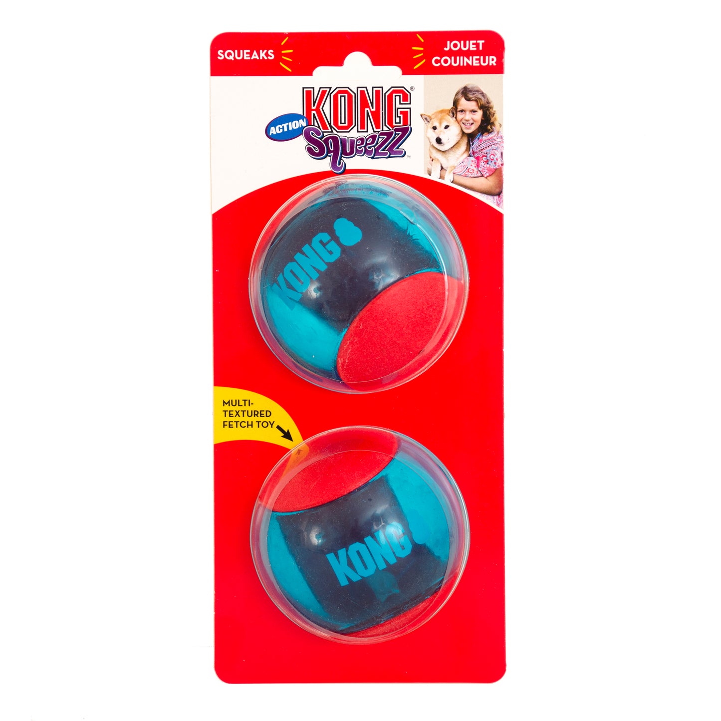 Kong Action Squeezz Large 2-P