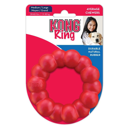 KONG Leksak Ring Classic Röd M/L