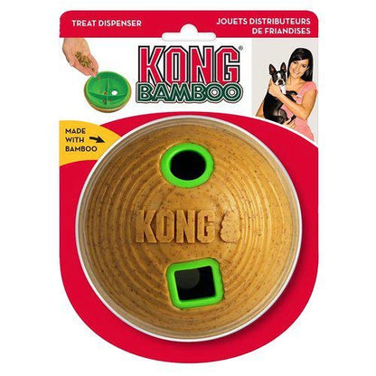KONG Aktiveringsleksak Bamboo Ball Brun M