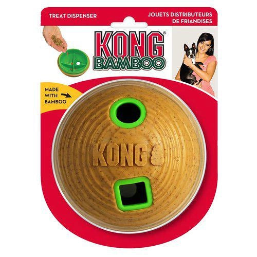 KONG Aktiveringsleksak Bamboo Ball Brun M