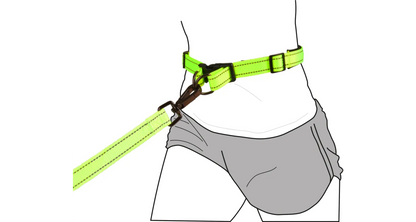Flamingo joggingkoppel Reflex med stretch och handtag