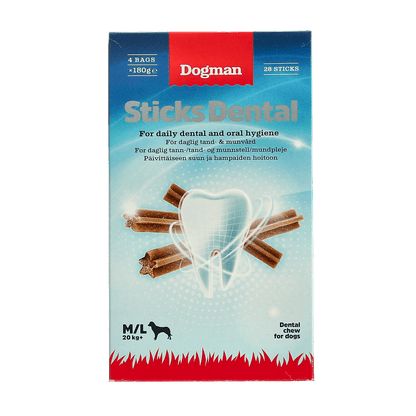 Dogman Sticks Dental Box M/L 28st