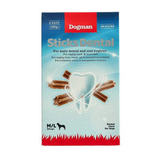 Dogman Sticks Dental Box M/L 28st