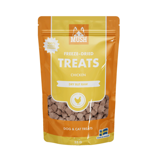 Mush Freeze-dried Treats Frystorkad Kyckling 55 g