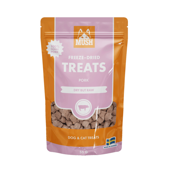 MUSH Freeze-dried Treats Frystorkad Gris 55 g