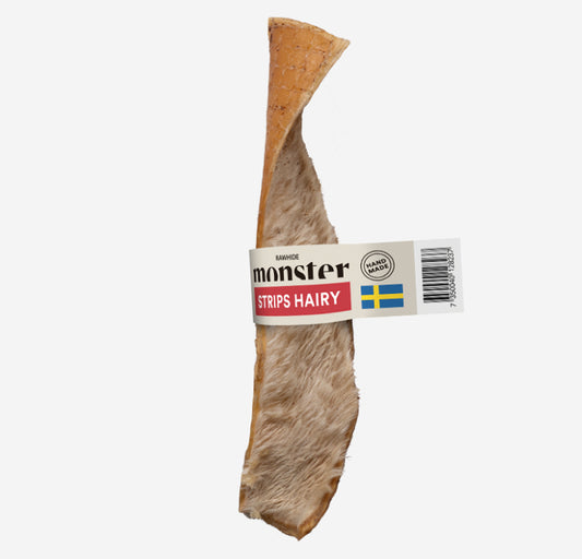 Monster Hundtugg Rawhide Beef Hairy Strips