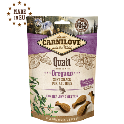 Carnilove Dog Semi Moist Snack Quail w Oregano 200 g
