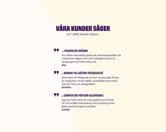 Petgood insektsbaserat hud & päls hundgodis 100g