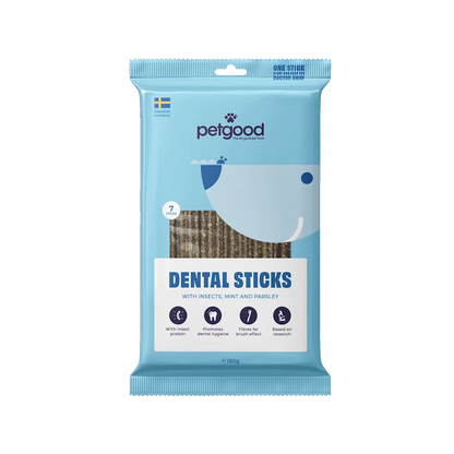 Petgood Dental Sticks med insektsprotein Medium