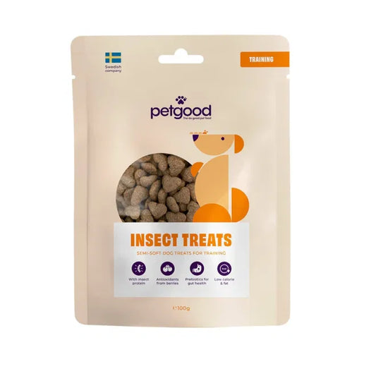 Petgood hundgodis med insektsprotein 100gram
